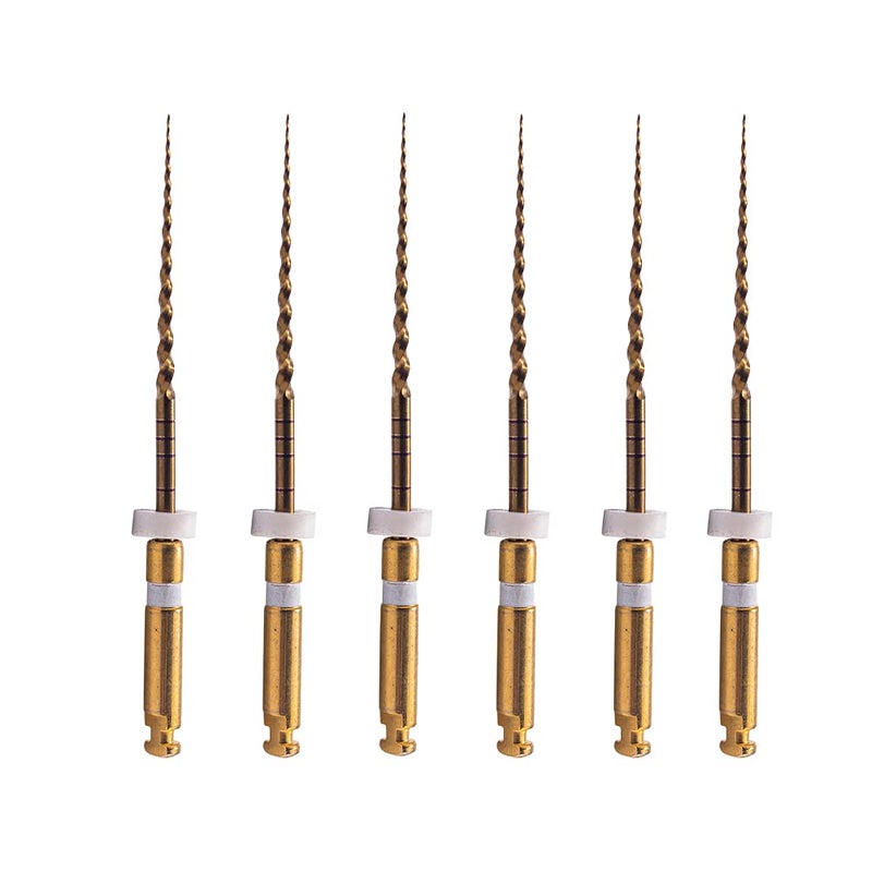 Easyinsmile أدوات X-Pro Gold Protaper NITI الدوارة، 6 قطع من أدوات الذاكرة المتحكم بها (S2 25MM) - Image 1